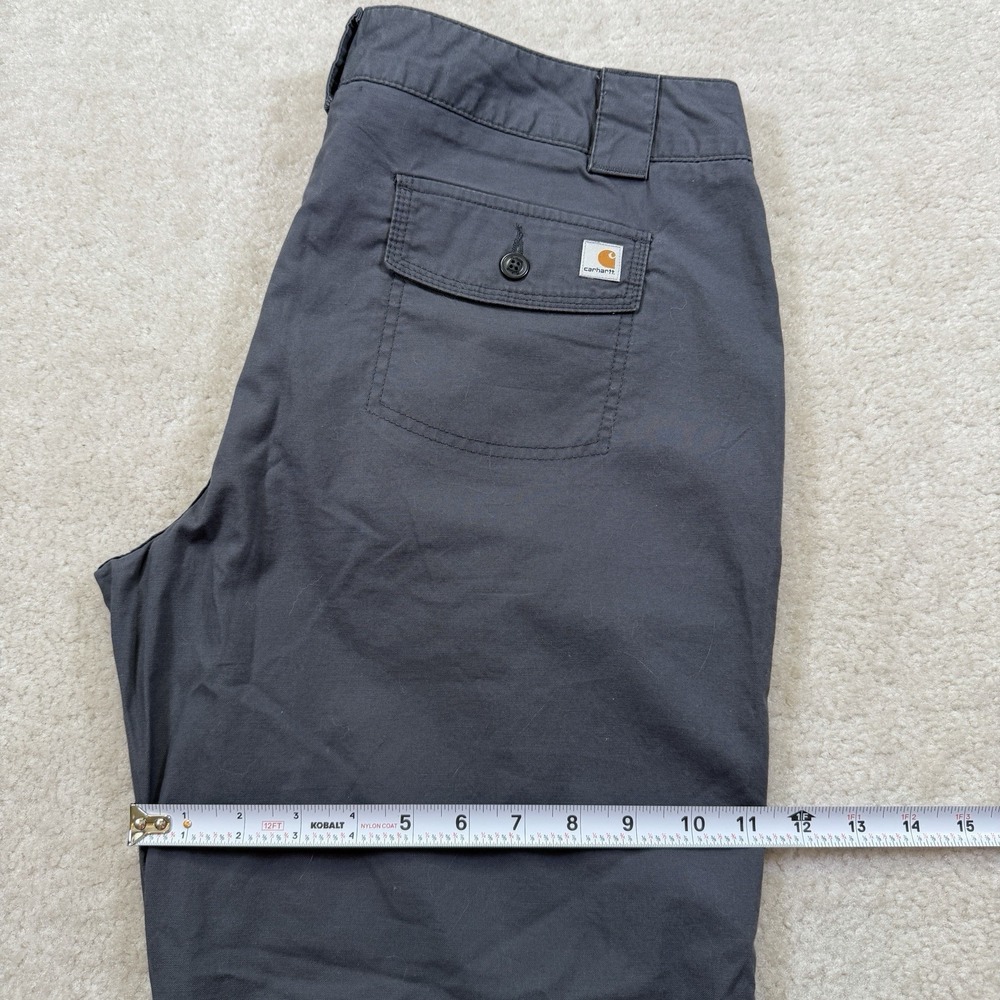 NWT Carhartt Trail Pants Womens 14x29 Gray Relaxed Fit Straight Leg Mid Rise - Picture 6 of 9
